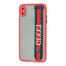 Чохол для iPhone Xs Max WristBand G III червоний