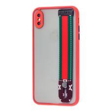 Чохол для iPhone Xs Max WristBand G II червоний