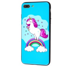 Чохол для iPhone 7 Plus / 8 Plus єдиноріг веселка