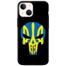 Чохол для iPhone 13 mini MixCase патріотичні жовто-блакитний череп