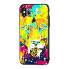 Чохол Confetti fashion для iPhone X / Xs з конфетті лев