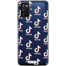 Чохол для Samsung Galaxy A03s (A307) MixCase TikTok логотип багато