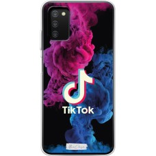 Чохол для Samsung Galaxy A03s (A307) MixCase TikTok лого рожево-синій дим