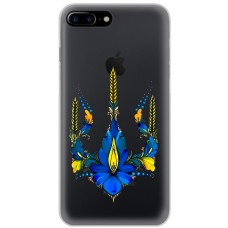 Чохол для iPhone 7 Plus / 8 Plus MixCase патріотичні тризуб з квітів
