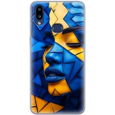 Чохол для Samsung Galaxy A10s (A107) MixCase патріотичні геометрія обличчя