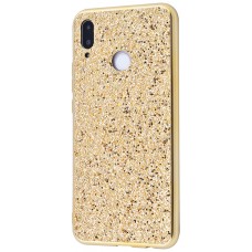 Чохол для Samsung Galaxy M20 (M205) Shining sparkles з блискітками золотистий