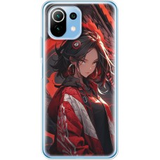 Чохол з аніме для Xiaomi Mi 11 Lite Mixcase дівчина в червоному