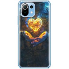 Чохол для Xiaomi Mi 11 Lite MixCase асорті Серце в долонях