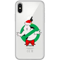 Чохол для iPhone X / Xs MixCase Новий рік новорічний привид