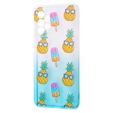 Чохол для Samsung Galaxy A52 Wave Sweet white / turquoise / pineapple