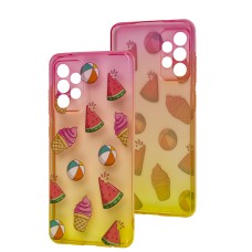 Чохол для Samsung Galaxy A52 Wave Sweet red/ yellow / watermelon