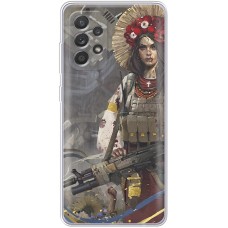 Чохол для Samsung Galaxy A13 (A135) MixCase патріотичні дівчина воїн