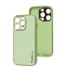 Чохол для iPhone 14 Pro Leather Xshield pistachio