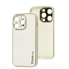 Чохол для iPhone 14 Pro Leather Xshield white