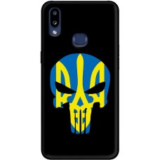 Чохол для Samsung Galaxy A10s (A107) MixCase патріотичні жовто-блакитний череп