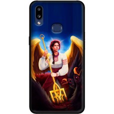 Чохол для Samsung Galaxy A10s (A107) MixCase патріотичні українка ангел з тризубо