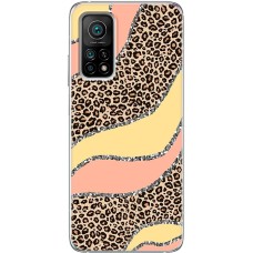 Чохол для Xiaomi Mi 10T / Mi 10T Pro MixCase Леопард жовто-рожевий