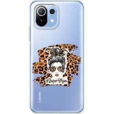 Чохол для Xiaomi Mi 11 Lite MixCase Леопард super mom