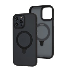 Чохол для iPhone 12 Pro Max Matt Guard MagSafe Ring чорний