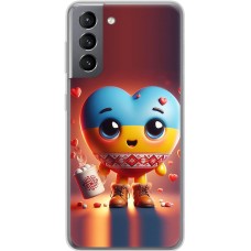 Чохол для Samsung Galaxy S21 (G991) MixCase асорті Серце орнамент