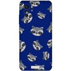 Чохол для Xiaomi Redmi Note 10 / 10s Mixcase синій з мікрофіброю єнот
