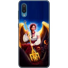 Чохол для Samsung Galaxy A02 (A022) MixCase патріотичні українка ангел з тризубо