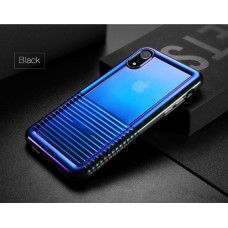 Чохол Baseus Colorful airbag protection для iPhone Xs Max чорний/прозорий