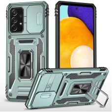 Чохол для Samsung Galaxy A73 (A736) Camshield Army Ring зелений / light green