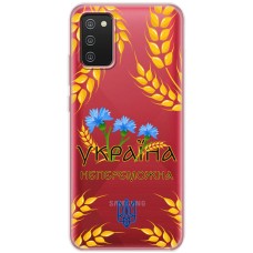 Чохол для Samsung Galaxy A02s (A025) MixCase патріотичні Україна непереможна