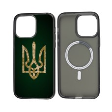 Чохол для iPhone 13 Pro Max MixCase MagSafe MagSafe патріотичний Герб піксель