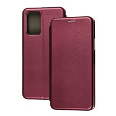 Чохол книжка Premium для Xiaomi Redmi Note 10 Pro / 10 Pro Max бордовий