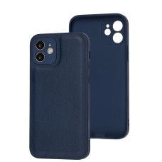 Чохол для iPhone 12 Eco Leather midnight blue
