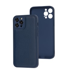 Чохол для iPhone 12 Pro Eco Leather midnight blue