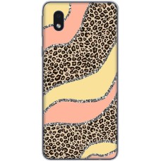 Чохол для Samsung Galaxy A01 Core (A013) MixCase Леопард жовто-рожевий