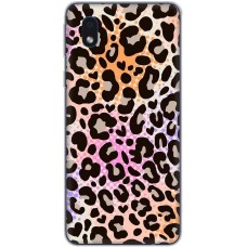 Чохол для Samsung Galaxy A01 Core (A013) MixCase Леопард рожево-оранжевий