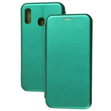 Чохол книжка Premium для Samsung Galaxy A20/A30 зелений