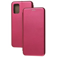 Чохол книжка Premium для Samsung Galaxy A02s / A03s бордовий