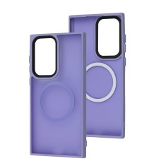 Чохол для Samsung Galaxy S22 Ultra (S908) WAVE Matte Insane MagSafe light purple