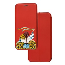 Чохол-книжка Samsung Galaxy S20 FE (G780) з малюнком Українка із соняшниками