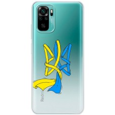 Чохол для Xiaomi Redmi Note 10 / 10s MixCase патріотичні синє-жовтий Тризуб