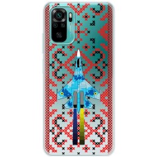 Чохол для Xiaomi Redmi Note 10 / 10s MixCase патріотичні Винищувач України