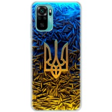 Чохол для Xiaomi Redmi Note 10 / 10s MixCase патріотичні Тризум серед куль