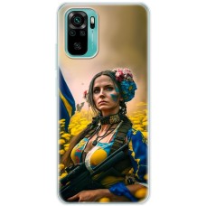Чохол для Xiaomi Redmi Note 10 / 10s MixCase патріотичні ніжна Українка