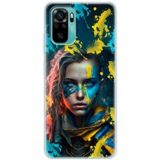 Чохол для Xiaomi Redmi Note 10 / 10s MixCase патріотичні воєвнича Українка