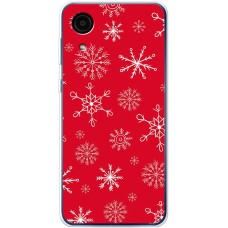Чохол для Samsung Galaxy A03 Core (A032) MixCase Новий рік паттерн сніжинки