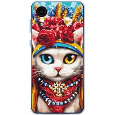 Чохол для Samsung Galaxy A03 Core (A032) MixCase Новий рік символ кіт патріот