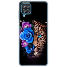Чохол для Samsung Galaxy A12 / M12 MixCase Леопард у квітах