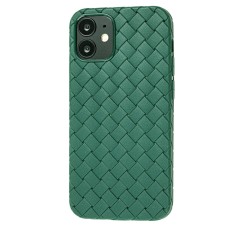 Чохол для iPhone 12 mini Weaving case зелений