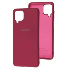 Чохол для Samsung Galaxy A12 (A125) Silicone Full бордовий / marsala