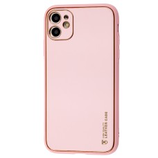Чохол для iPhone 11 Leather Xshield pink